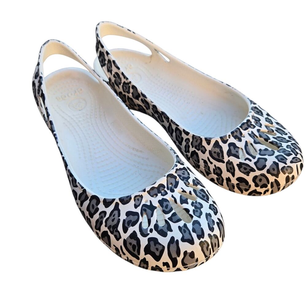 CROCS Kadee Leopard‎ Ballet Flats Shoes